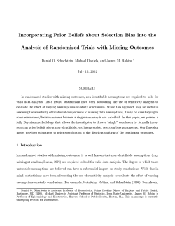 Incorporating Prior Beliefs about Selection Bias into