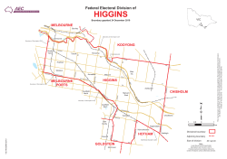 Boundary map of the division of Higgins after the 2010 redistribution