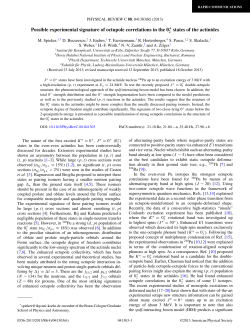 Possible experimental signature of octupole correlations in the 0 2