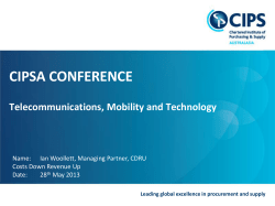 Leading global excellence in procurement and supply ICT IS