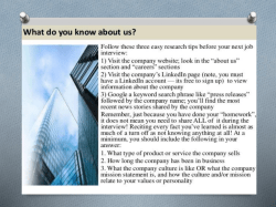 Mock Interview Power Point