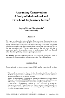 Accounting Conservatism: A Study of Market-Level and Firm