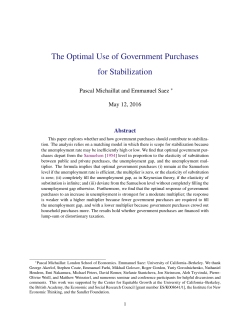 The Optimal Use of Government Purchases for Stabilization