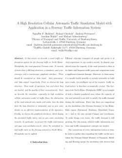 A High Resolution Cellular Automata Traffic Simulation Model with