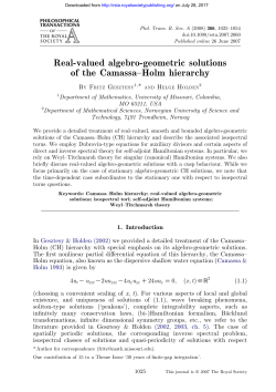 Real-valued algebro-geometric solutions of the Camassa&ndash;Holm