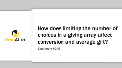 How does limiting the number of choices in a giving array