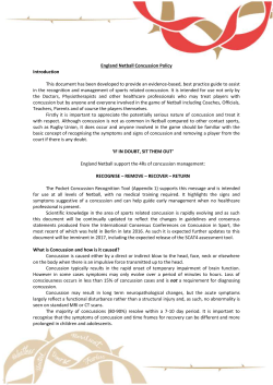 EN branded concussion policy