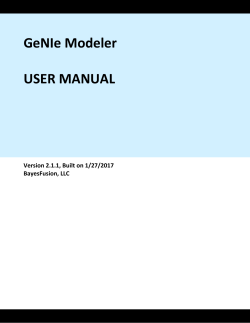 GeNIe Modeler - BayesFusion Support
