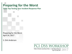 Preparing for the Worst