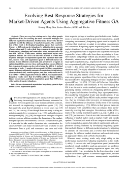 Evolving Best-Response Strategies for Market