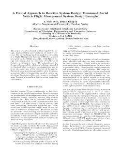 A Formal Approach to Reactive System Design