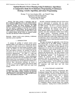 Optimal Reactive Power Planning Using Evolutionary Algorithms: A