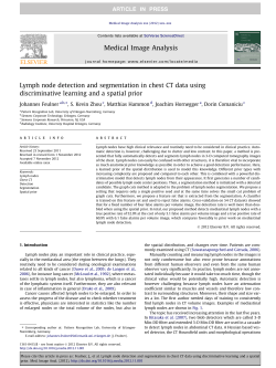 Lymph node detection and segmentation in chest