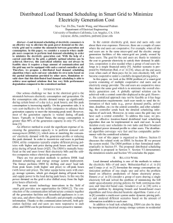 Distributed Load Demand Scheduling in Smart