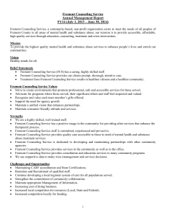 Annual Management Report (FCS) FY14