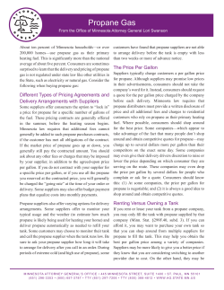 Propane Gas - Minnesota Attorney General