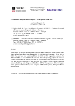 Growth and Change in the Portuguese Urban System