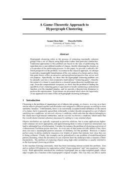 A Game-Theoretic Approach to Hypergraph Clustering
