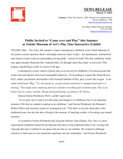 Public Invited to “Come over and Play”