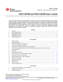 PGA112EVM - Texas Instruments