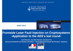 Frontside Laser Fault Injection on Cryptosystems