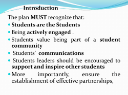 Adaptation of a Strategic Plan: University of Bath Students` Union