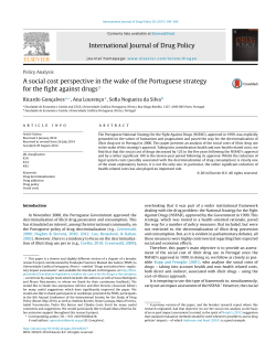 A social cost perspective in the wake of the Portuguese strategy for