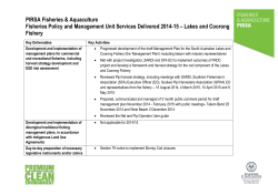 Lakes and Coorong Fishery
