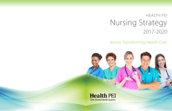 Nursing Strategy - Prince Edward Island