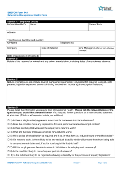 a Referral form in Word format