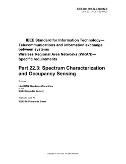 Specific requirements Part 22.3: Standard for