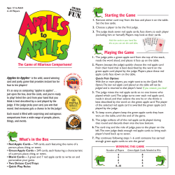 Starting the Game Playing the Game What`s in the Box