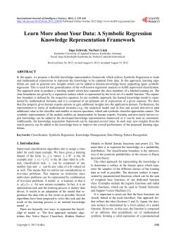 A Symbolic Regression Knowledge Representation Framework