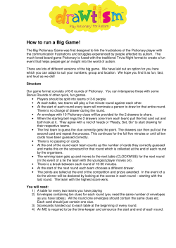 How to run a Big Game!