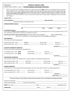 FINANCIAL REQUEST FORM For Non