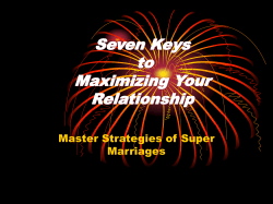 Seven Keys to Maximizing Your Relationship