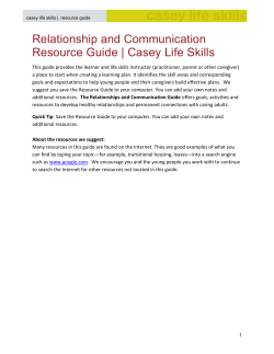 Ready, Set, Fly! - Casey Family Programs