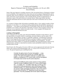 Evolution and Probability