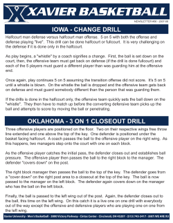 iowa - change drill oklahoma - 3 on 1 closeout drill