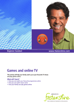 Games and online TV