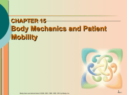 CHAPTER 15 Body Mechanics and Patient