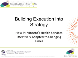 Building Execution into Strategy