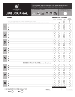 Life Journal_v3 - The Brain Architecture Game
