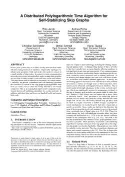 A Distributed Polylogarithmic Time Algorithm for Self
