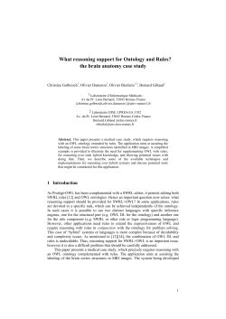How to represent ontologies in view of a Medical Semantic Web