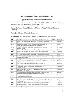 The Tavistock and Portman NHS Foundation Trust