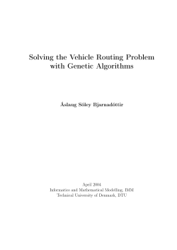 Solving the Vehicle Routing Problem with Genetic Algorithms