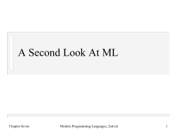 A Second Look At ML