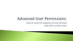 Advanced User Permissions