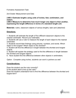 2.MD.3 Estimate lengths using units of inches, feet, centimeters, and